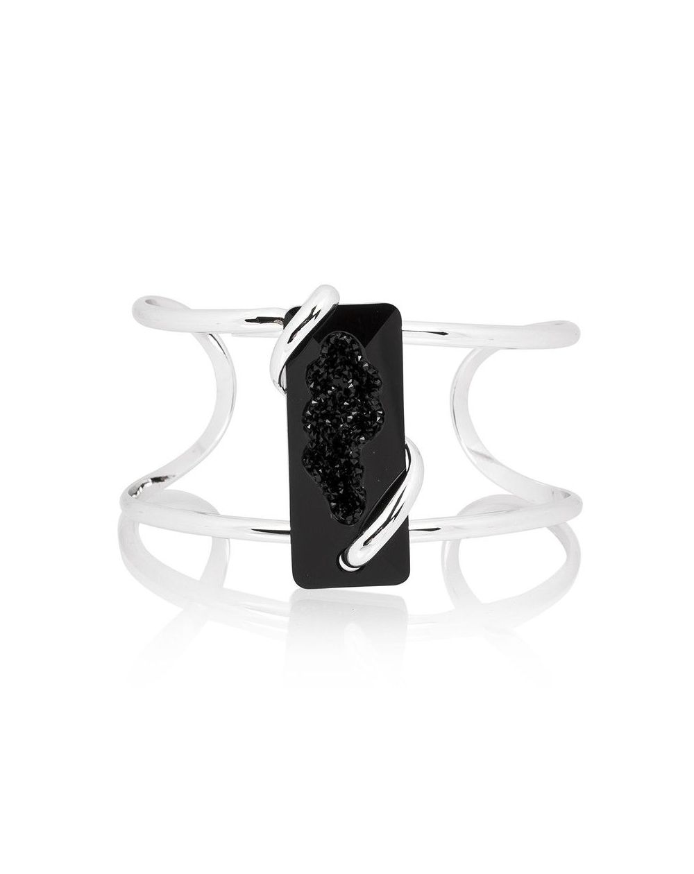 Andrea Marazzini bijoux - Bracelet cristal Swarovski Big Moondust Black BR1