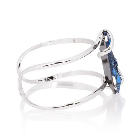 Andrea Marazzini bijoux - Bracelet cristal Swarovski Big Moondust Bermuda Blue