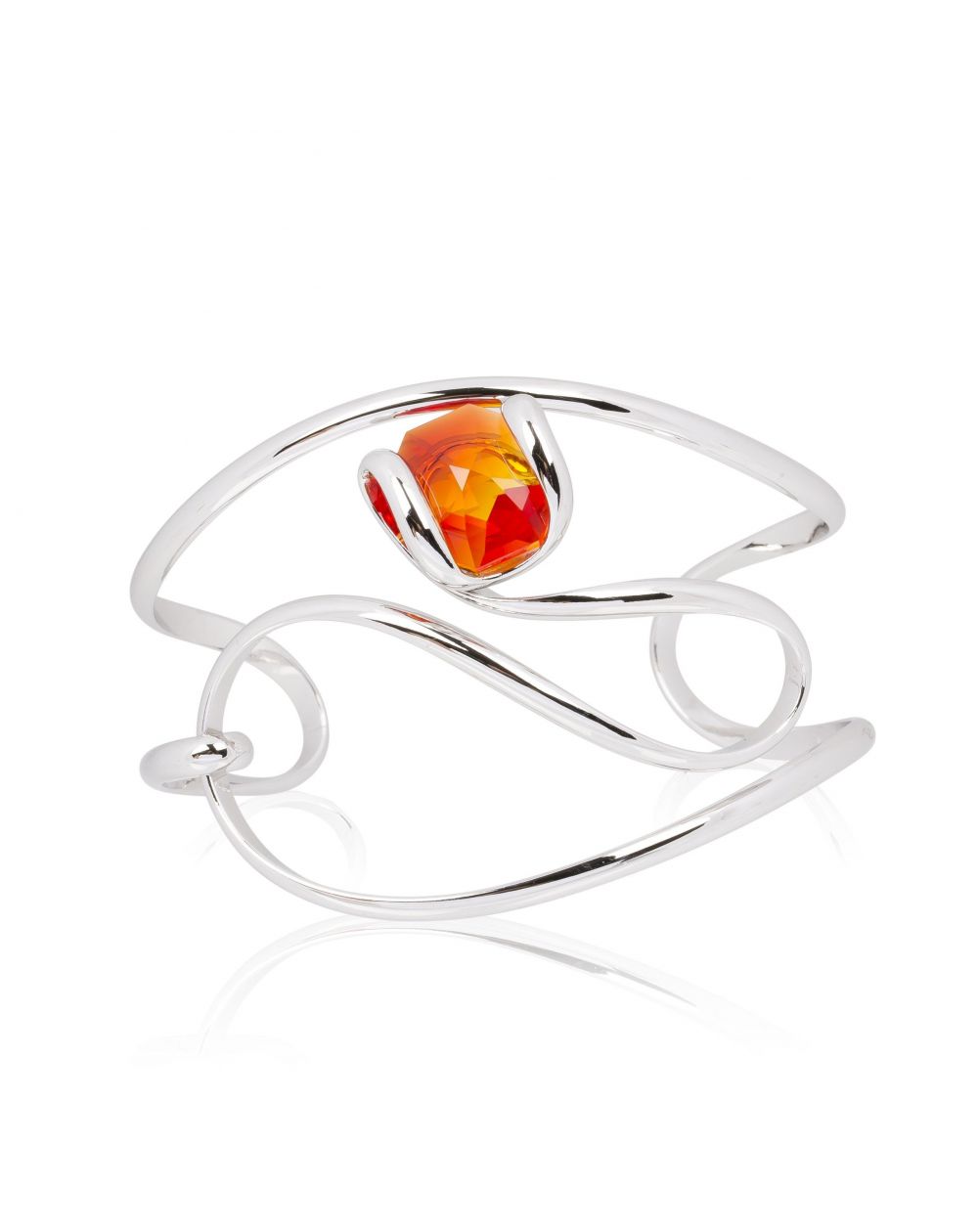 Andrea Marazzini bijoux - Bracelet cristal Swarovski Octagon Fire Opal BR3