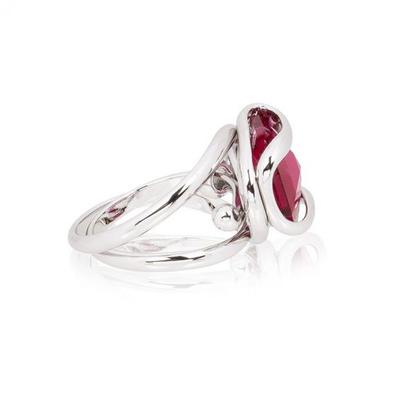 Andrea Marazzini bijoux - Bague cristal Swarovski Octagon Red DW