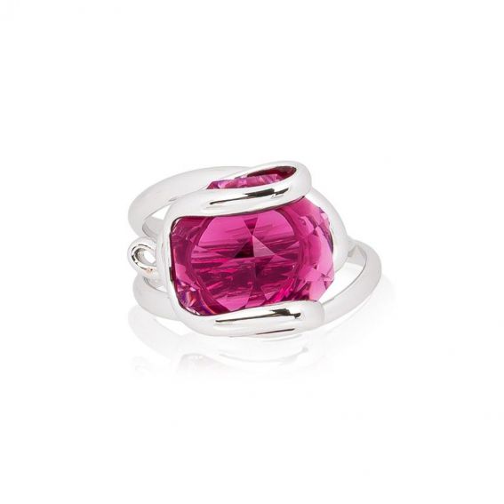 Andrea Marazzini bijoux - Bague cristal Swarovski Octagon Red DW