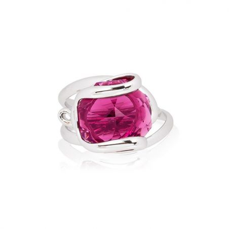 Andrea Marazzini bijoux - Bague cristal Swarovski Octagon Red DW
