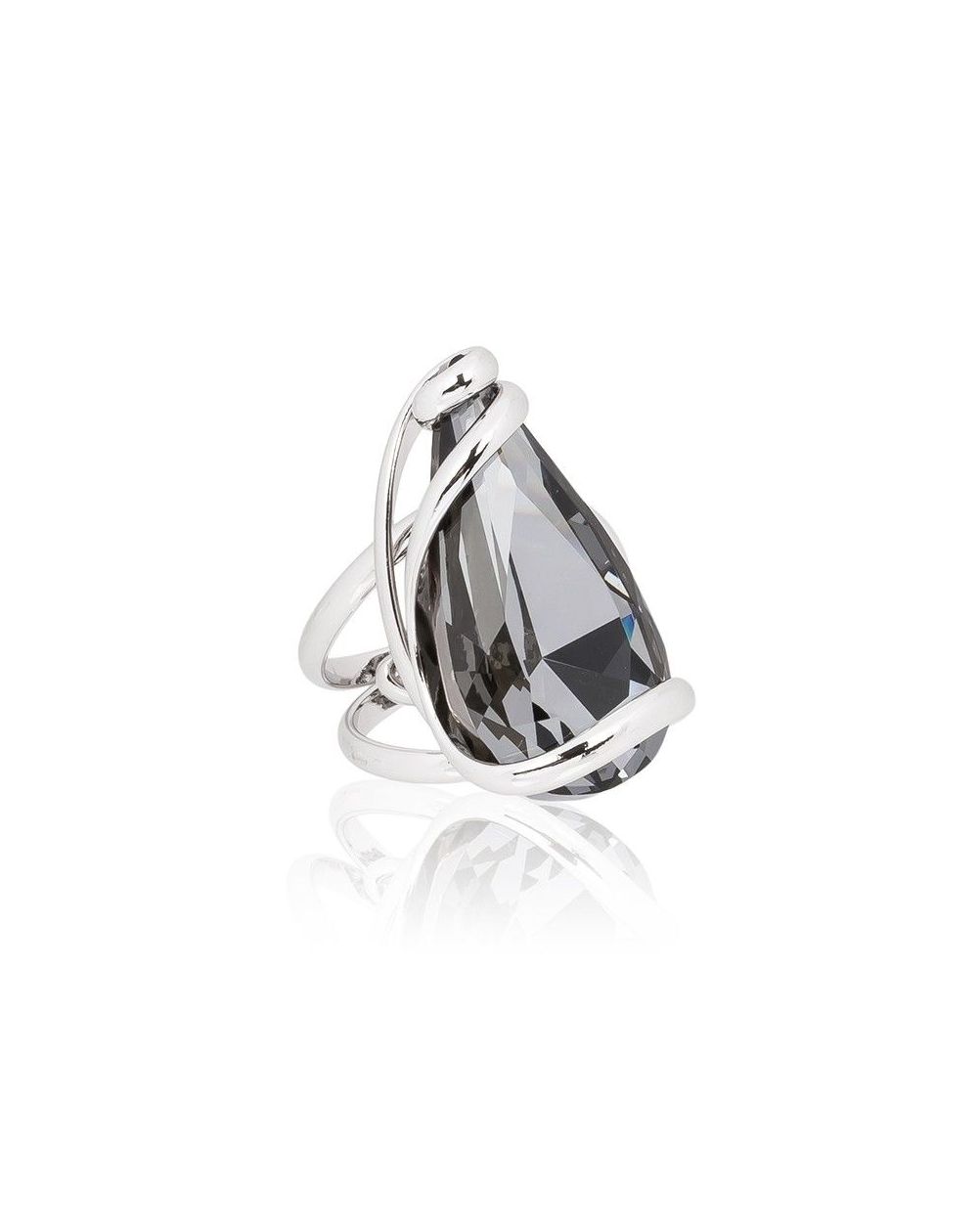 Andrea Marazzini bijoux - Bague cristal Swarovski Florence Silver Night