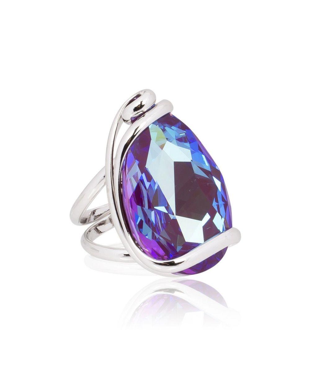 Andrea Marazzini bijoux - Bague cristal Swarovski New Drop Ametist Delite