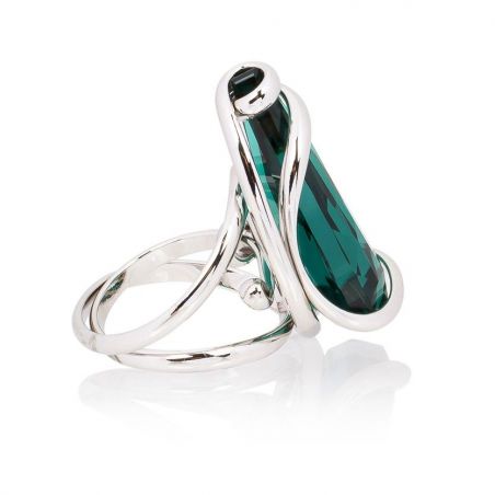 Andrea Marazzini bijoux - Bague cristal Swarovski  Florence Emeraude