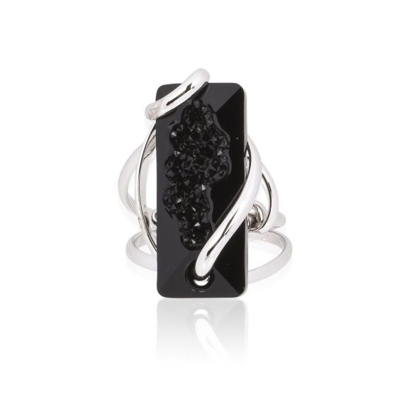 Andrea Marazzini bijoux - Bague cristal Swarovski Mini Moondust Black
