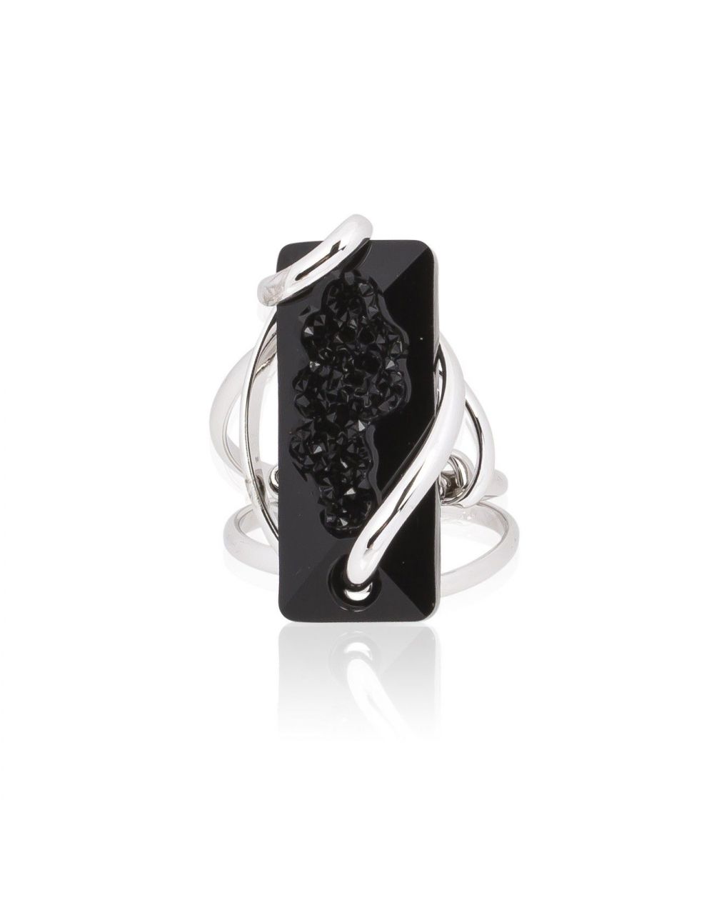 Moondust zwarte ring