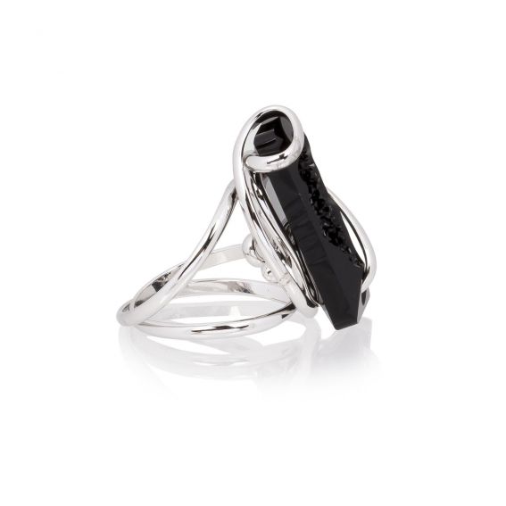 Moondust zwarte ring