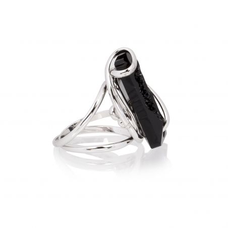 Andrea Marazzini bijoux - Bague cristal Swarovski Mini Moondust Black
