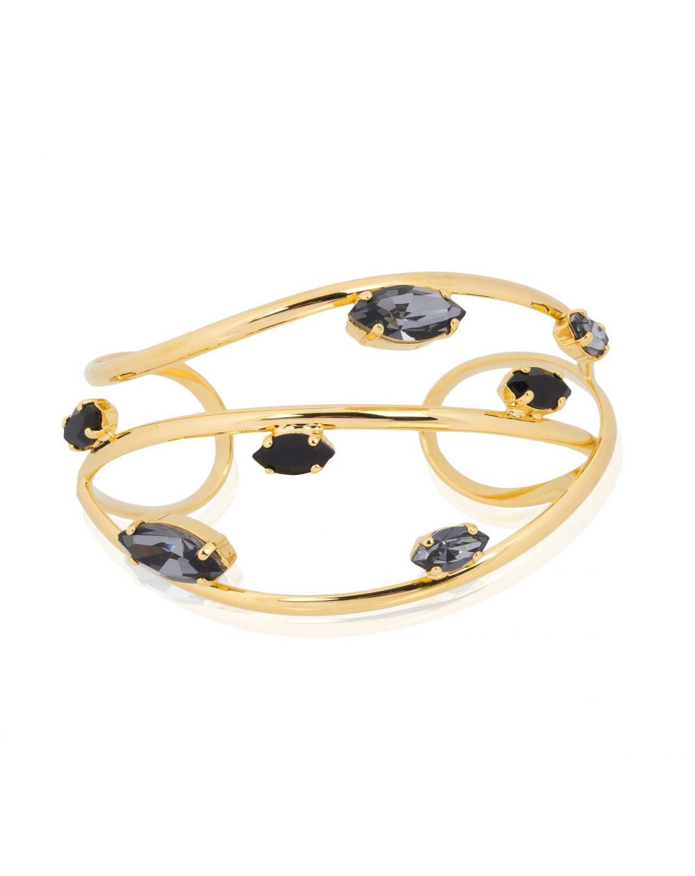 Andrea Marazzini bijoux - Bracelet cristal Swarovski Navette JET/SI