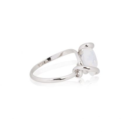 Andrea Marazzini bijoux - Bague cristal Swarovski Mini Octagon White Opal