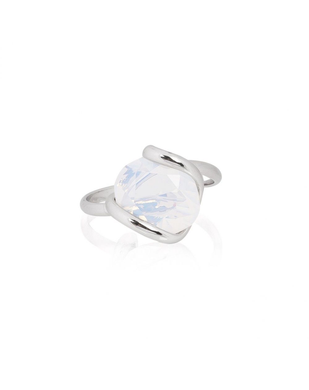 Andrea Marazzini bijoux - Bague cristal Swarovski Mini Octagon White Opal