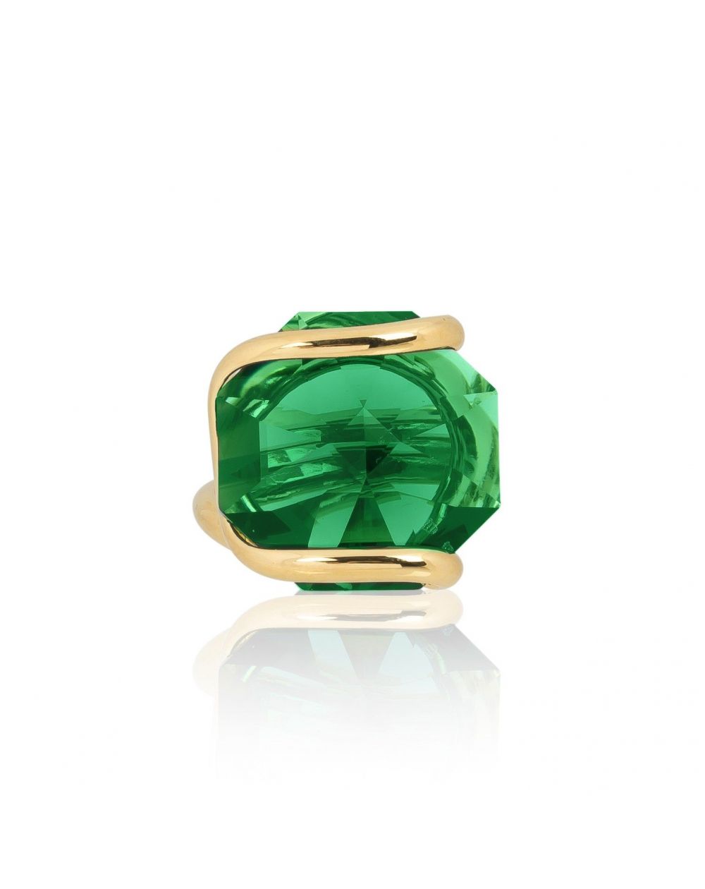 Andrea Marazzini bijoux - Bague cristal Swarovski Octagon Emeraude