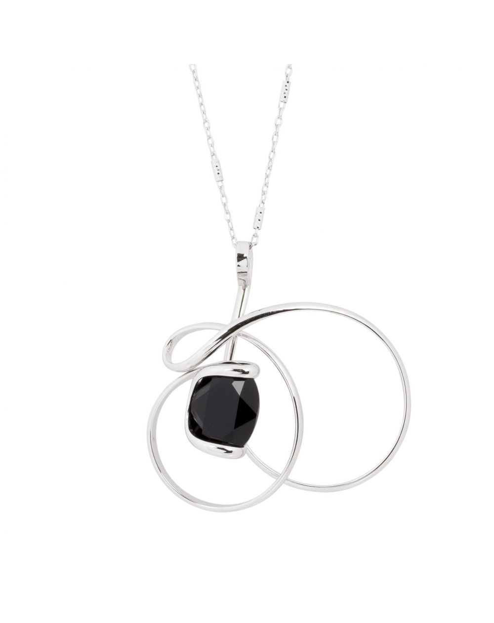 Collier Andrea Marazzini, pierre Swarovski Ovale Black Orchidea