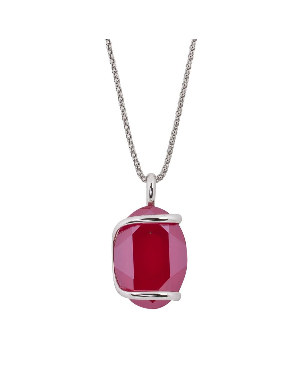 ovale Swarovski munt kristal ketting