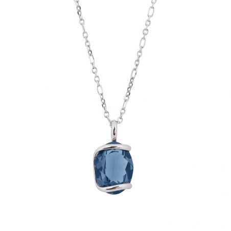 ovale Swarovski munt kristal ketting