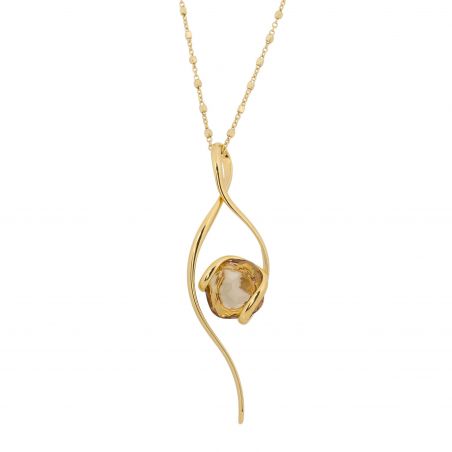 oval Swarovski mint crystal necklace
