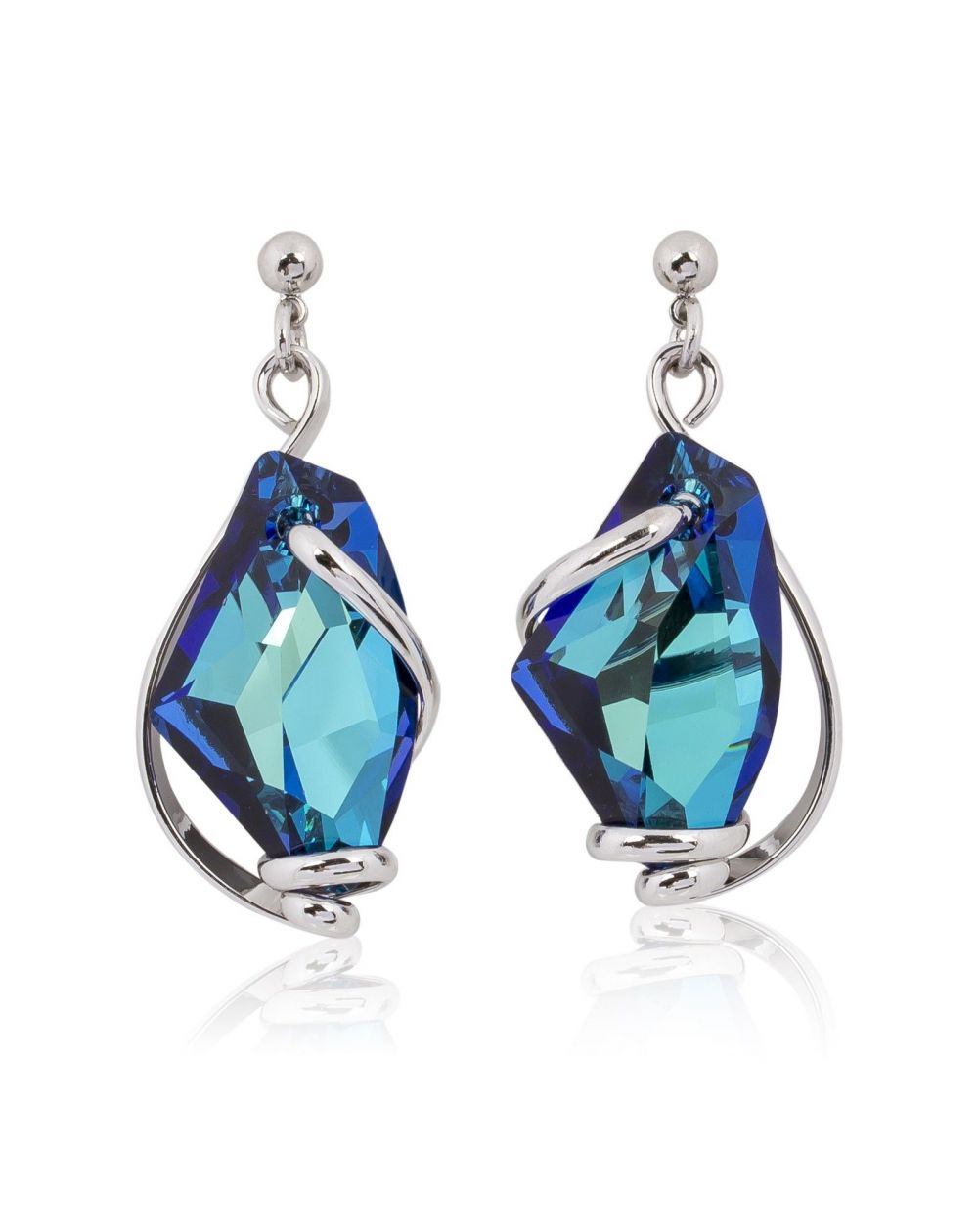 Boucles d'oreilles Andrea Marazzini - Swarovski Galactic Bermuda Blue