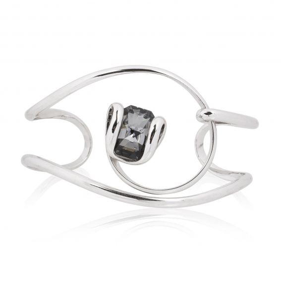 Andrea Marazzini bijoux - Bracelet cristal Swarovski Octagon Silver Night