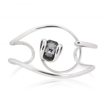 Andrea Marazzini bijoux - Bracelet cristal Swarovski Octagon Silver Night