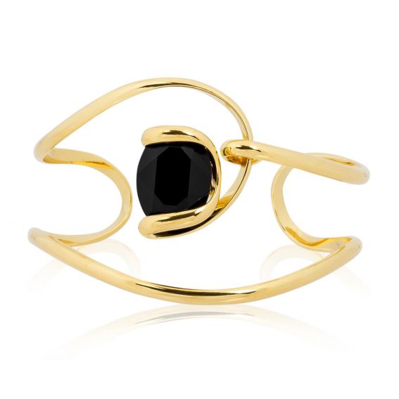 Andrea Marazzini bijoux - Bracelet cristal Swarovski Ovale Black BR1