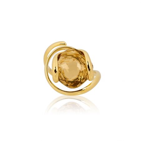 Andrea Marazzini - Bague cristal Swarovski Riflessi Golden Shadow R14