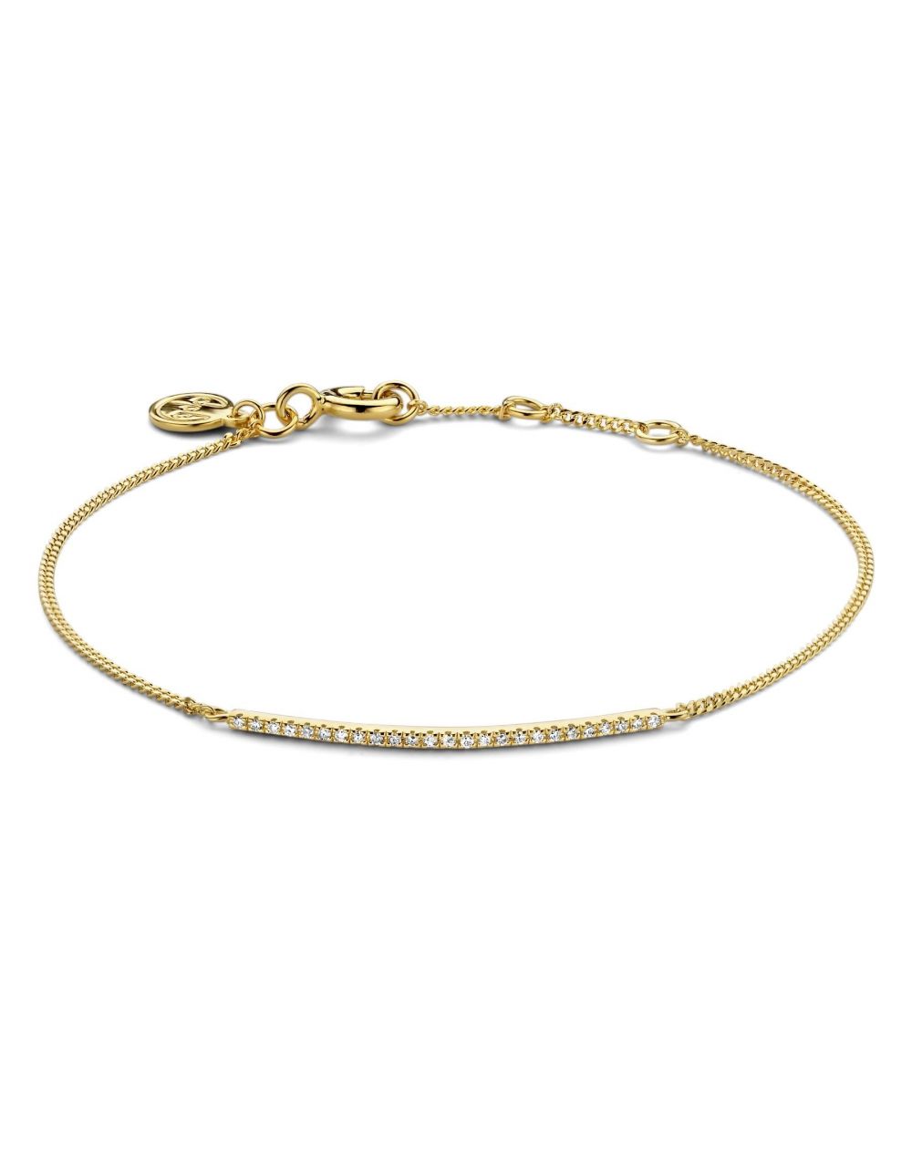 Bracelet Linea - 25 diamants - Bracelet en argent avec diamants