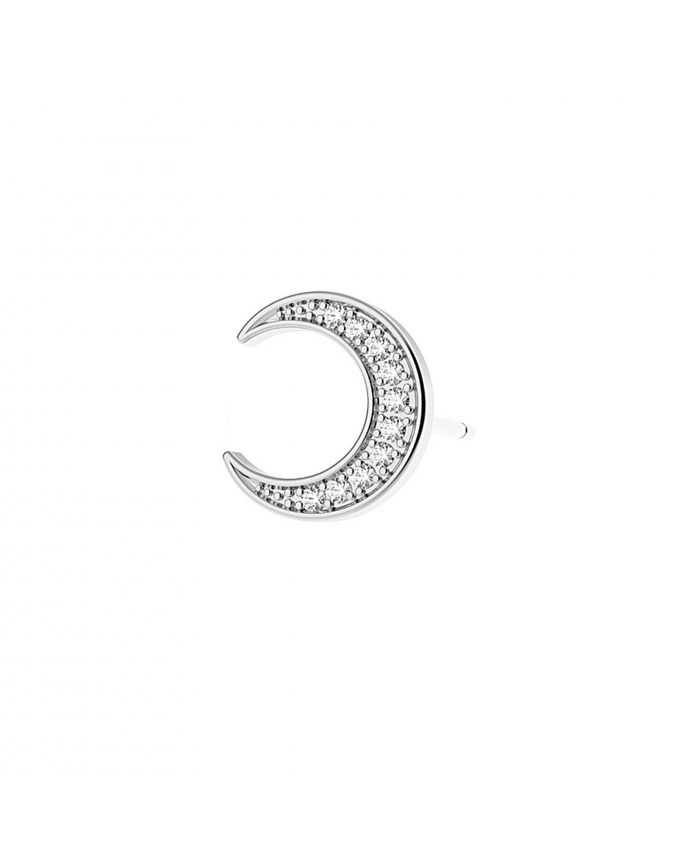Boucles d'oreilles Lucca (1 unité) - 10 diamants - Bijoux en argent