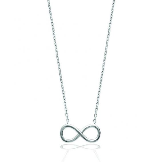 Collier infini - Bijoux en argent rhodié - Collier pour femme