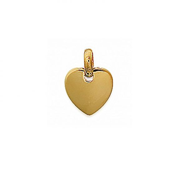 Pendentif Coeur dorée - Bijoux en argent 925 - Pendentif
