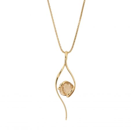 oval Swarovski mint crystal necklace