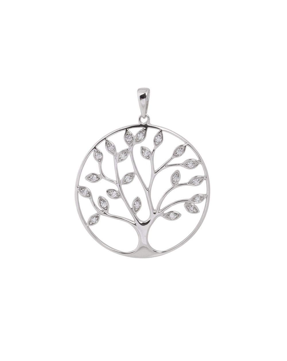 Pendentif arbre de vie avec pierres - Pendentif argent 925