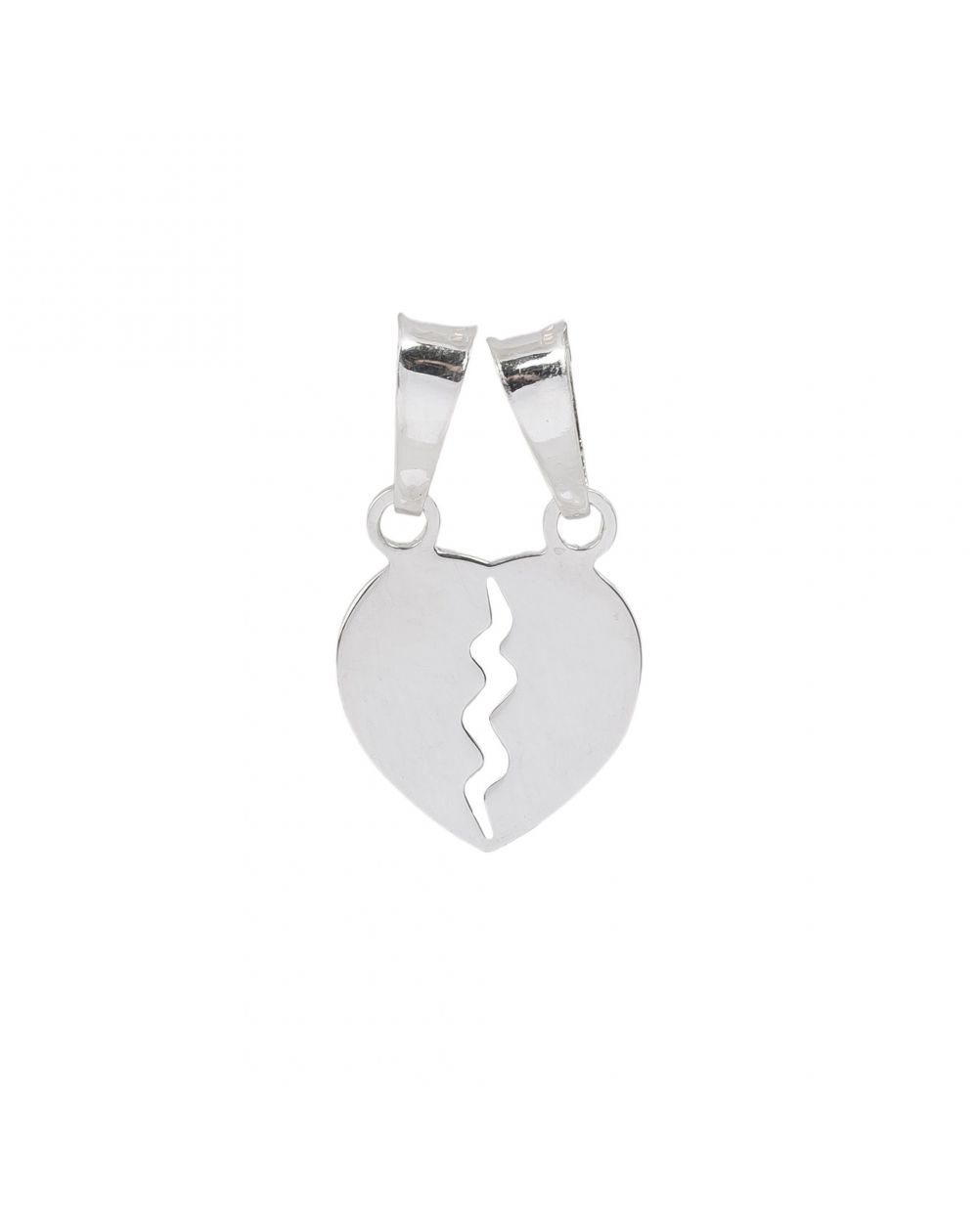 Pendentif Petit coeur à briser - Pendentif argent 925