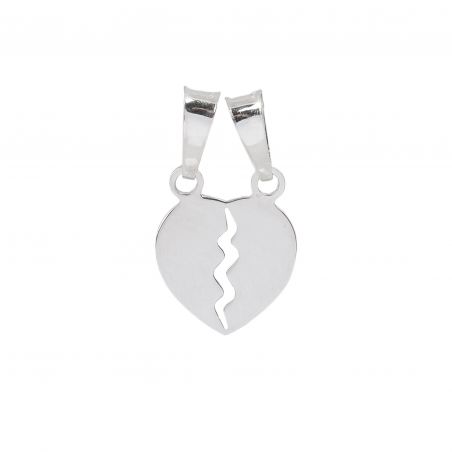 Pendentif Petit coeur à briser - Pendentif argent 925
