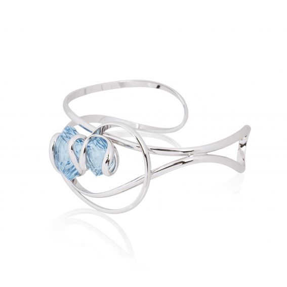 Andrea Marazzini bijoux - Bracelet cristal Swarovski Small Mystic Aquamarine