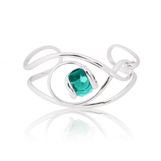 Andrea Marazzini bijoux - Bracelet cristal Swarovski  Octagon Emeraude BR2