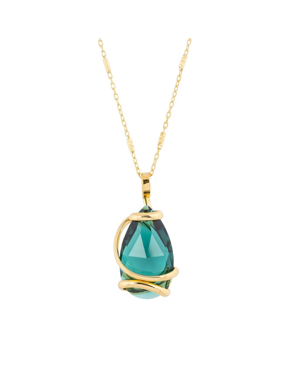 Collier Andrea Marazzini, pierre Swarovski Drop Emerald I