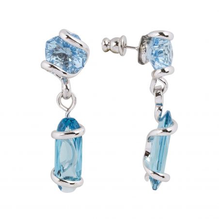 Swarovski blue crystal earrings