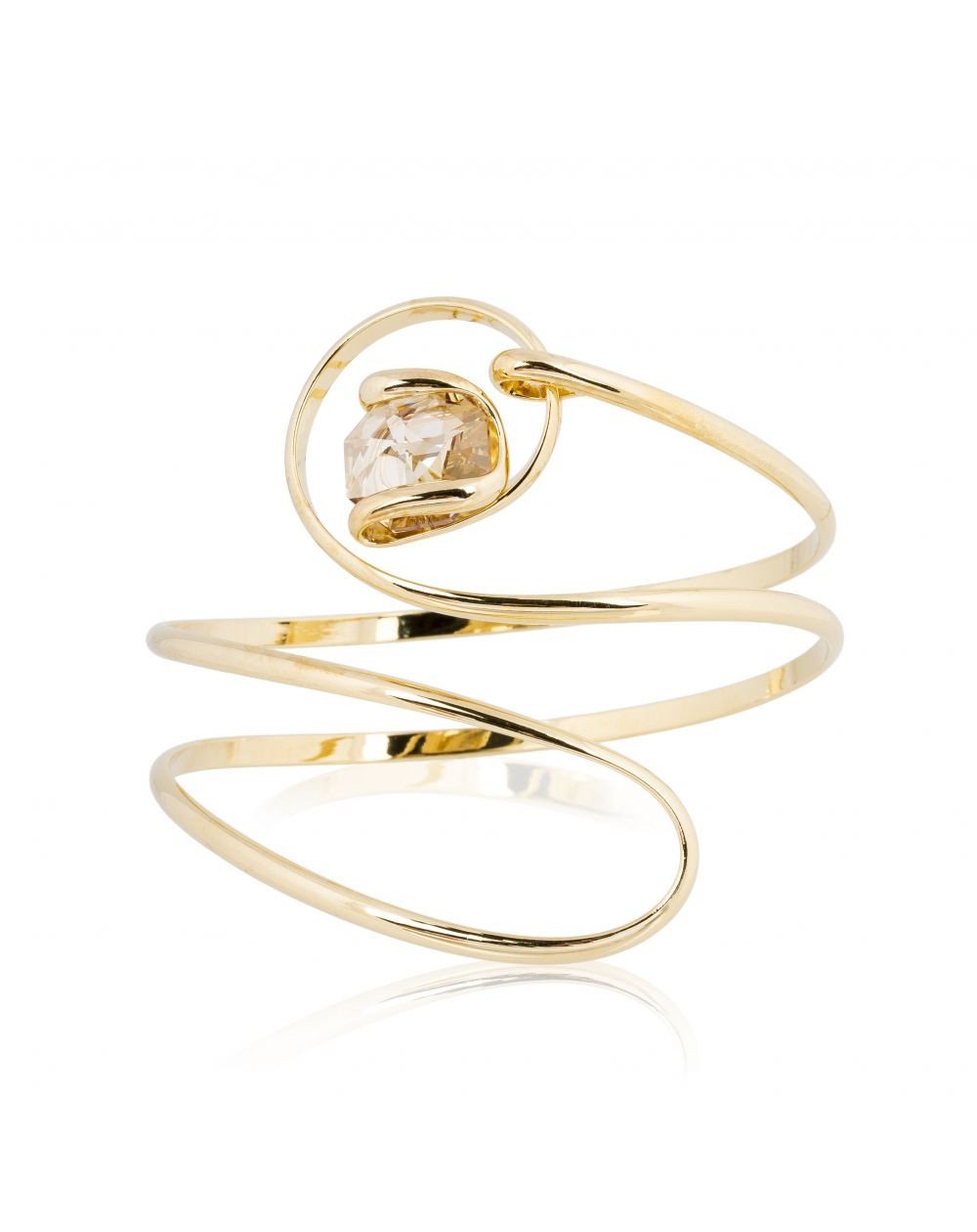 Andrea Marazzini bijoux - Bracelet cristal Swarovski Octagon Golden Shadow
