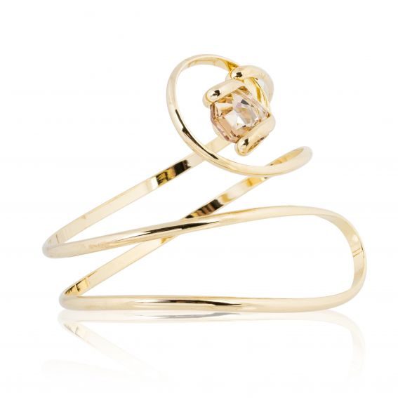 Andrea Marazzini bijoux - Bracelet cristal Swarovski Octagon Golden Shadow