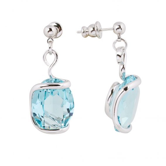 Swarovski blue crystal earrings