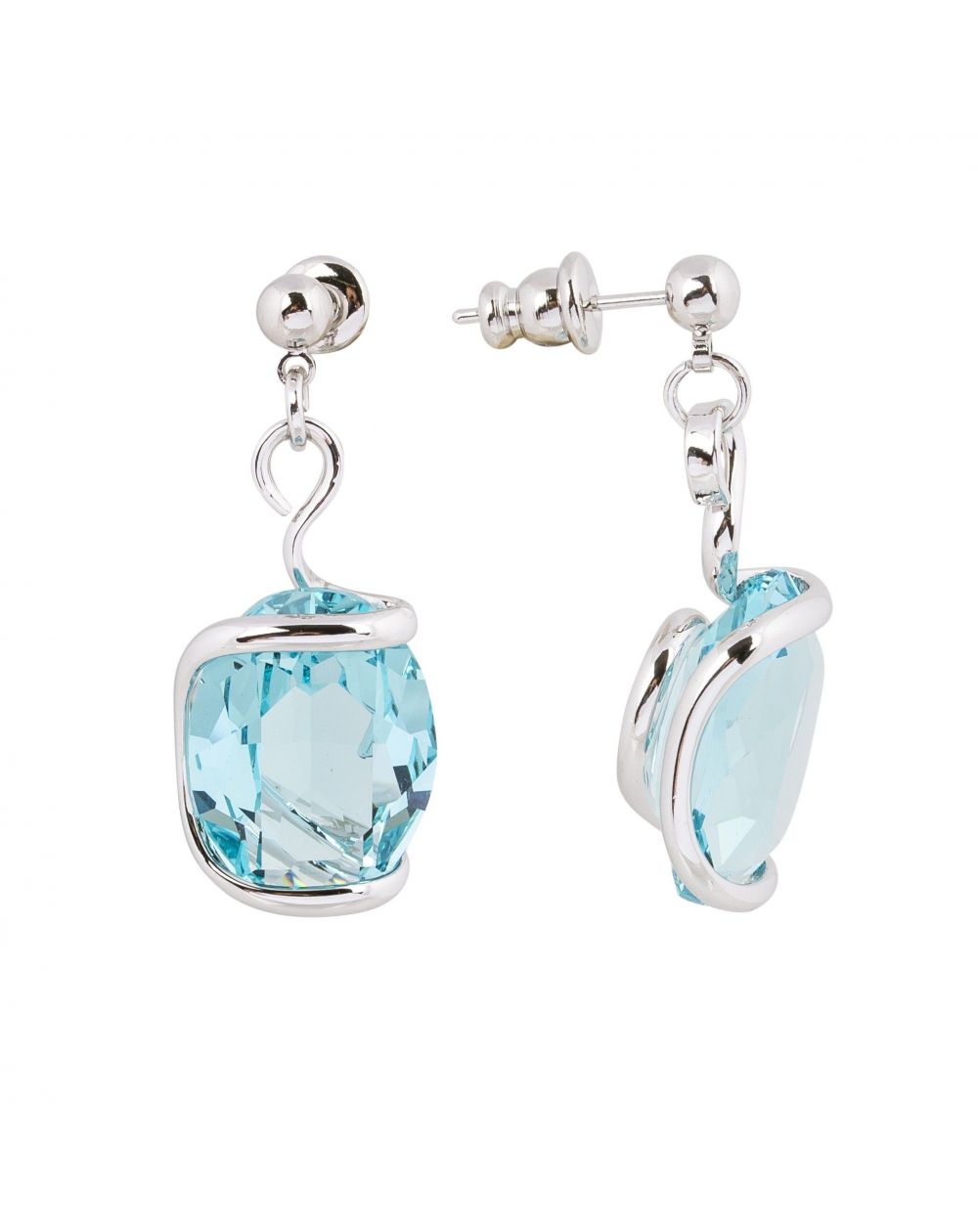 Swarovski blue crystal earrings