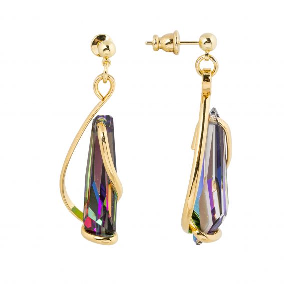 Swarovski blue crystal earrings