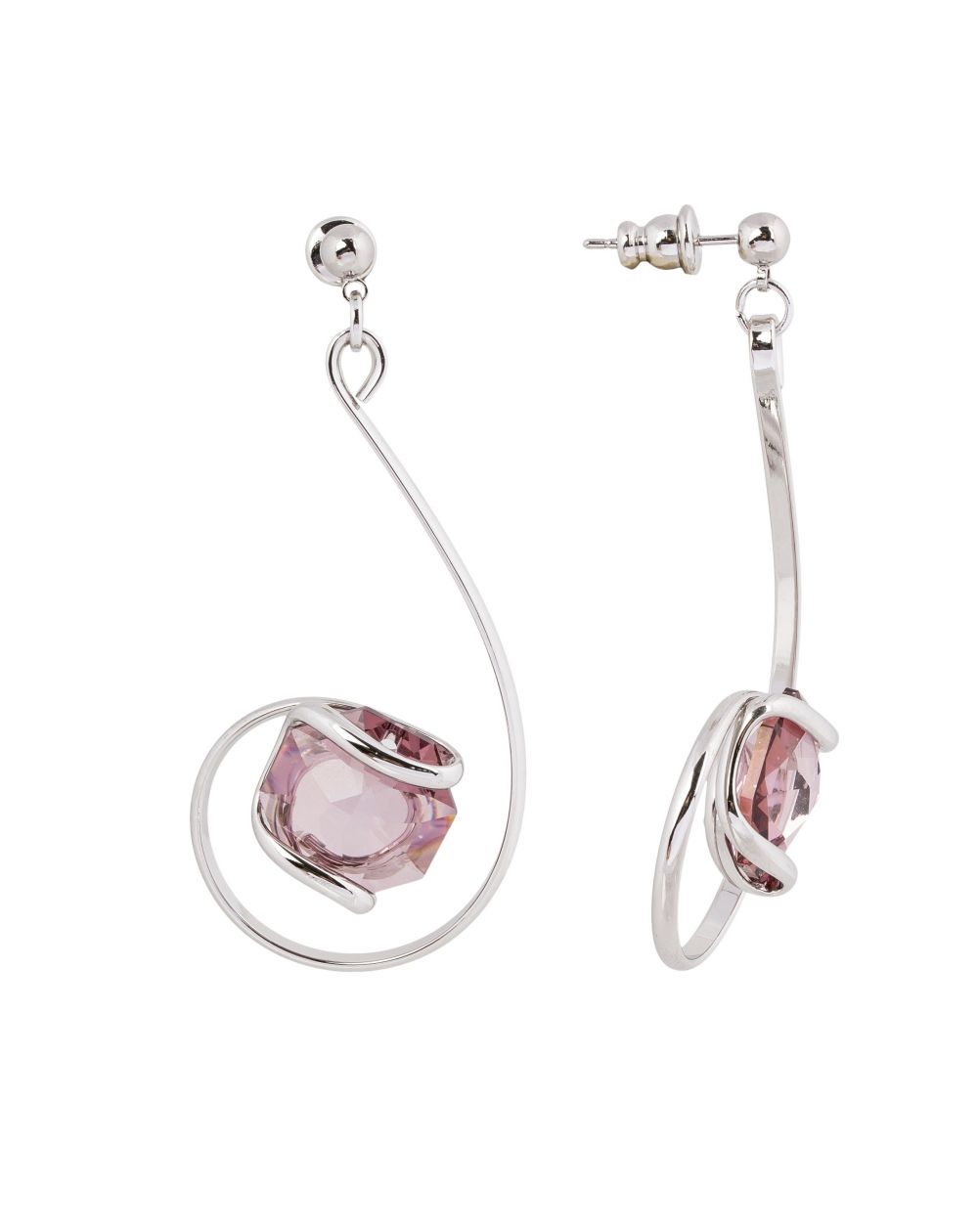 Boucles d'oreille Andrea Marazzini - Boucles d'oreilles Octagon Antique Pink Longues