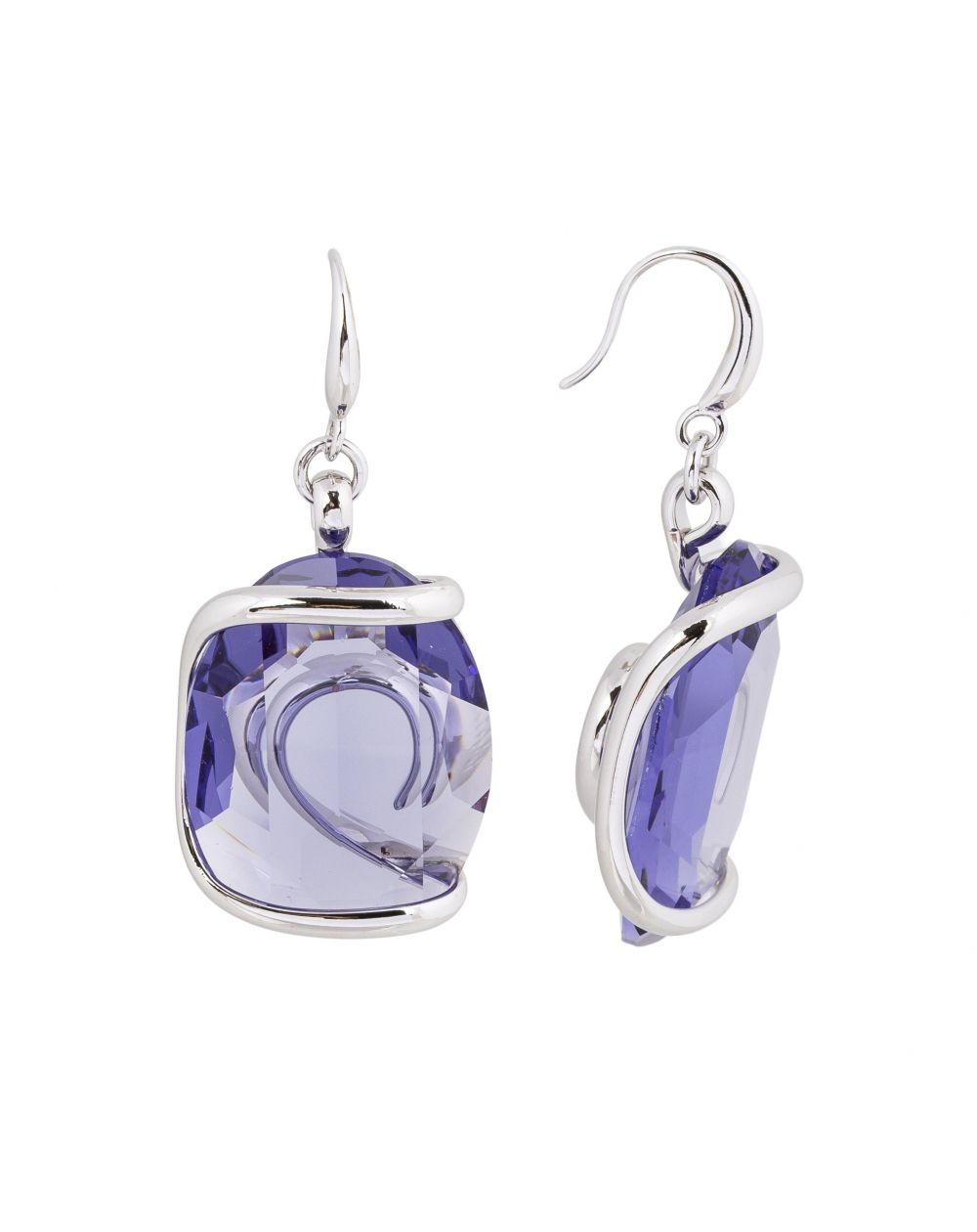 Swarovski blue crystal earrings