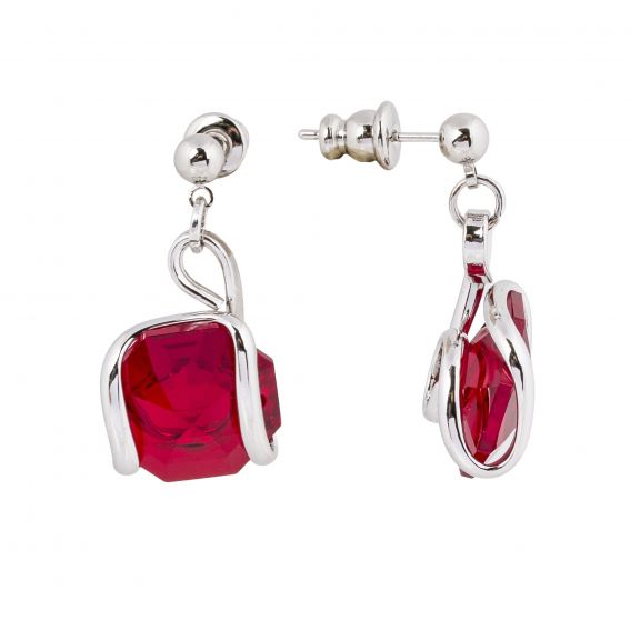 Swarovski blauwe kristallen oorbellen