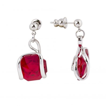 Swarovski blauwe kristallen oorbellen