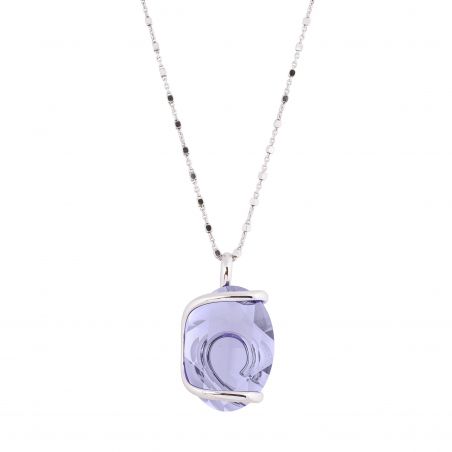 Collier Andrea Marazzini, pierre Swarovski Big Ovale Tanzanite