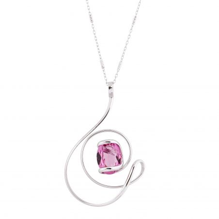 ovale Swarovski munt kristal ketting