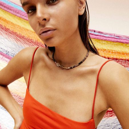 Tamouré black necklace